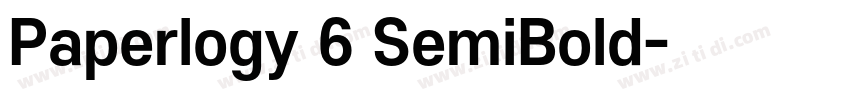 Paperlogy 6 SemiBold字体转换